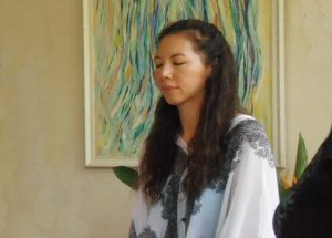 amyra mah in meditation, chiang mai, thailand
