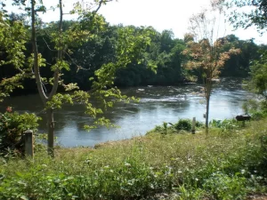 The River Kwai view from rehab in Thailand